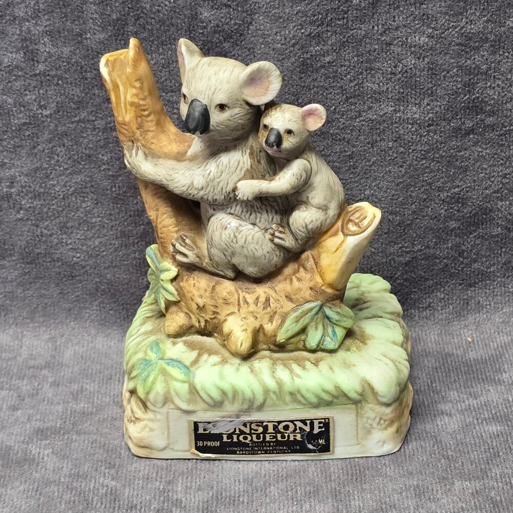 Vintage Lionstone Liqueur Decanter Porcelain Miniature Koala